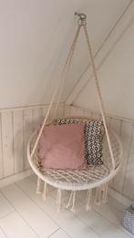 Hangstoel macramé schommelstoel, Ophalen of Verzenden, Zo goed als nieuw, Eenpersoons, Binnen
