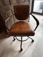 Vintage Bruine Bureaustoel, Huis en Inrichting, Bureaustoelen, Ophalen, Gebruikt, Bruin, Bureaustoel