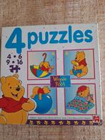4 puzzles van Winnie the pooh, Hobby en Vrije tijd, Gezelschapsspellen | Bordspellen, Een of twee spelers, Ophalen of Verzenden