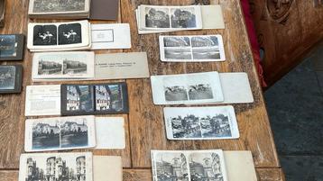 Diverse antieke stereoscoop kaarten beschikbaar voor biedingen