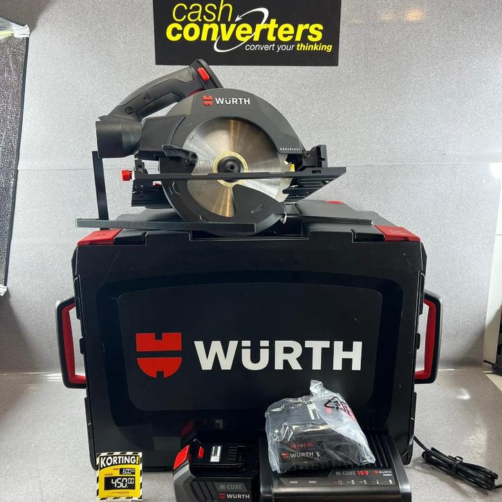 Wurth AKHS 18-68 Accu Cirkelzaag | nieuw+2accu's | 376047, Doe-het-zelf en Verbouw, Gereedschap | Zaagmachines, Gebruikt, Cirkelzaag