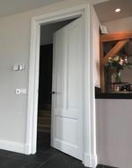 Tijdloze binnendeur wit voorgelakt in stomp | Schuifdeur, Niet ingevuld, 80 tot 100 cm, Binnendeur, Niet ingevuld