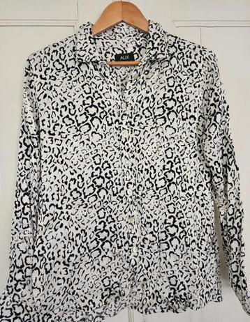 Blouse Alix maat 38 zwart wit z.g.a.n. beschikbaar voor biedingen