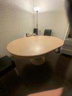 Uitschuifbare ovale tafel, Huis en Inrichting, Tafels | Eettafels, Gebruikt, 100 tot 150 cm, Ophalen of Verzenden, Vier personen