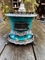 Mooie Haller 2-pits Petroleumstel, Antiek en Kunst, Antiek | Emaille, Ophalen of Verzenden