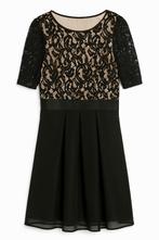 Exclusieve Steps cocktailjurk met kant – maat 38, Maat 38/40 (M), Zwart, Ophalen of Verzenden, Zo goed als nieuw