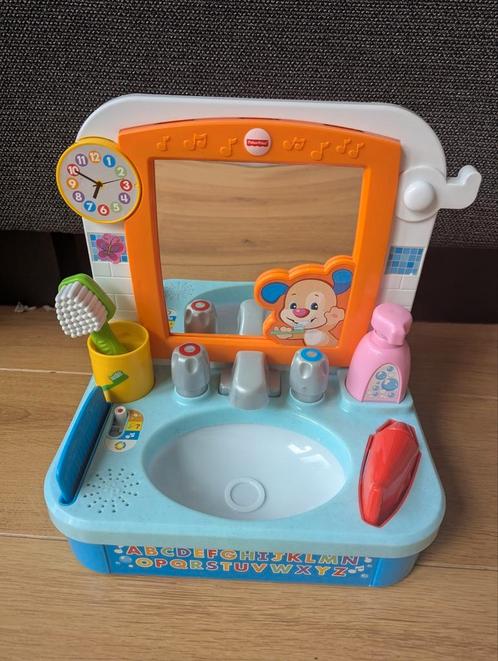 Fisher Price - Wassen en poetsen - Wastafel, Kinderen en Baby's, Speelgoed | Vtech, Zo goed als nieuw, Ophalen of Verzenden