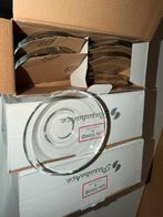 Set van glazen schoteltjes - Pasabahce, Ophalen of Verzenden, Effen, Kop(pen) en/of Schotel(s), Glas