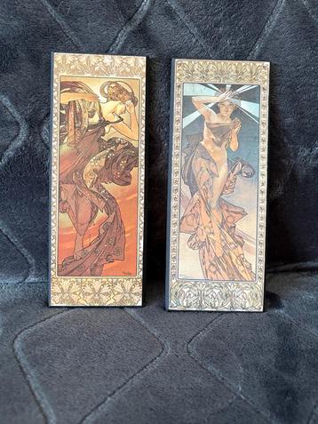 Alphonse Mucha panelen - Athena International 70/80s set Moo beschikbaar voor biedingen