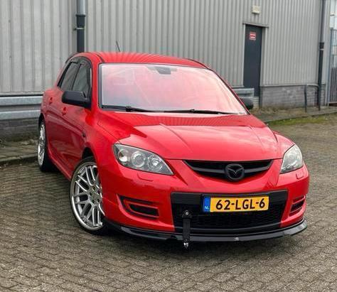 Mazda 3 2.3 MPS 2007 Rood, Auto's, Mazda, Particulier, ABS, Achteruitrijcamera, Airbags, Airconditioning, Bluetooth, Centrale vergrendeling