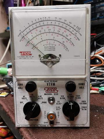 EICO model 232 buizen multimeter, 230v beschikbaar voor biedingen