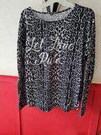 Nieuwe panterprint trui M, Kleding | Dames, Truien en Vesten, Verzenden, Nieuw, Maat 38/40 (M), Grijs