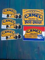 Camel trophy 6 x, Verzamelen, Stickers, Overige typen, Gebruikt, Ophalen of Verzenden