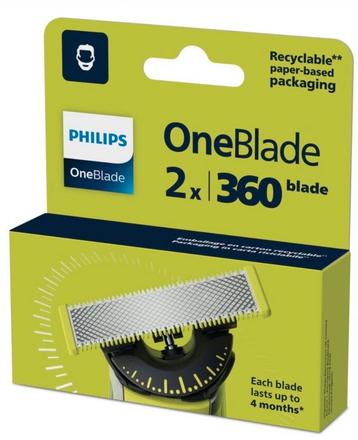 Philips Oneblade 360 2-pack beschikbaar voor biedingen
