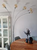 Staande booglamp met 5 armen, Huis en Inrichting, Lampen | Vloerlampen, Vintage, retro, modern, Gebruikt, Metaal, 200 cm of meer