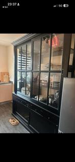 Engelse vitrine kast op maat gemaakt, Ophalen, Zo goed als nieuw, 25 tot 50 cm, 200 cm of meer