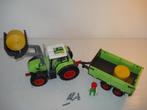 5152 Grote tractor met aanhanger, vorklift, schaargrijper, Ophalen of Verzenden, Zo goed als nieuw, Complete set