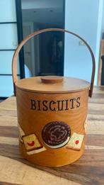 <Vntage Houten Biscuits doos/box met hengsel>, Ophalen of Verzenden, Zo goed als nieuw