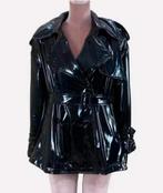 Korte lakjas met ceintuur, tm XL, Verzenden, Nieuw, Zwart