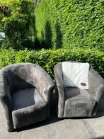 Kuip stoelen, Ophalen, Zo goed als nieuw, Grijs, Twee