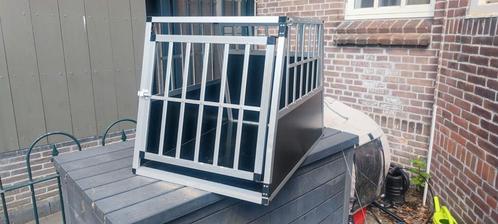 Alluminium Auto Reis transport bench / box. Grote honden, Dieren en Toebehoren, Transportboxen, Gebruikt, Ophalen