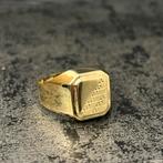 14k gouden heren zegelring, Sieraden, Tassen en Uiterlijk, Ringen, Ophalen of Verzenden