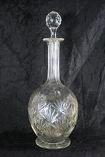 Fraaie kristallen karaf op voet met waaier slijpsel, Antiek en Kunst, Ophalen of Verzenden