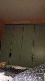 Bed met kast ombouw, Ophalen, Gebruikt, 150 tot 200 cm, Met hangruimte