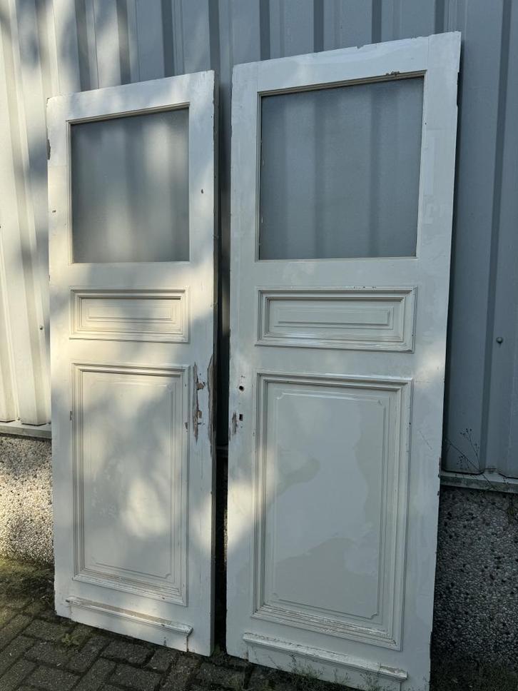 Werkelijk prachtige ensuitedeuren uit 1930, Doe-het-zelf en Verbouw, Deuren en Horren, Zo goed als nieuw, Binnendeur, 215 cm of meer