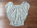Top shirtje topje Only Maat 40 korte mouw mouwen wit patroon, Maat 38/40 (M), Only, Wit, Ophalen of Verzenden