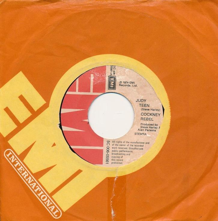 1517 Cockney Rebel - Judy Teen (1974), Cd's en Dvd's, Vinyl Singles, Gebruikt, Single, Pop, 7 inch, Ophalen of Verzenden