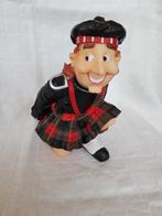 wijnflesdrager man in schotse kleding kilt met Schotse ruit, Kunststof, Ophalen of Verzenden, Zo goed als nieuw, Minder dan 5 flessen