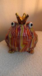Spaarpot - Kleurrijke Kikker met Kroon - Pomme-Pidou, Verzamelen, Ophalen of Verzenden, Zo goed als nieuw, Overige materialen