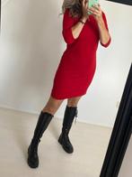 Purdy herfst jurk rood rode jurk driekwart mouw M, Kleding | Dames, Purdy, Ophalen of Verzenden, Zo goed als nieuw, Knielengte