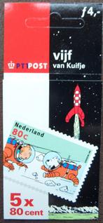 Postzegelboekje Nederland vijf van Kuifje, Postzegels en Munten, Postzegels | Nederland, Verzenden, Postfris