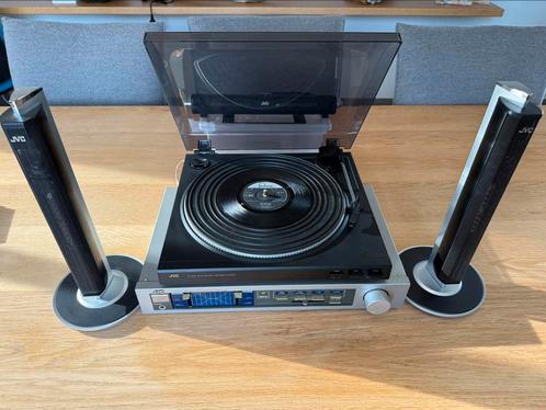 JVC PLATENSPELER AUTO RETURN - JVC VERSTERKER + 3JVC BOXEN -, Audio, Tv en Foto, Platenspelers, Gebruikt, Platenspeler, Overige merken