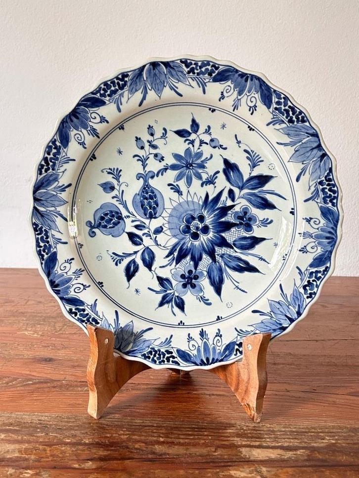 Wandbord - Gouda Holland - Delfts Blauw aardewerk, Antiek en Kunst, Antiek | Wandborden en Tegels, Ophalen of Verzenden