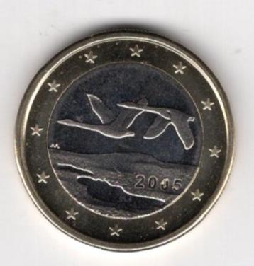 1 Euro Finland 2005 UNC - Vliegende grote Zwanen beschikbaar voor biedingen