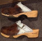 WOODY Koeienhuid Klompen - Maat 37 - Nieuw!, Bruin, Overige typen, Nieuw, Ophalen of Verzenden