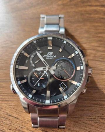 Casio Edifice EQB-600D horloge Bluetooth Zwarte Globe beschikbaar voor biedingen