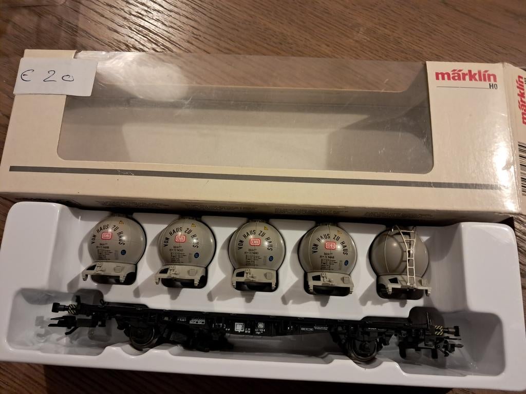 MARKLIN 48532 CONTAINER DRAAGWAGEN, Ophalen of Verzenden, Wisselstroom, Wagon, Märklin