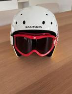 Salomon Skihelm met Ski Bril, Gebruikt, Skiën, Minder dan 100 cm, Ski's