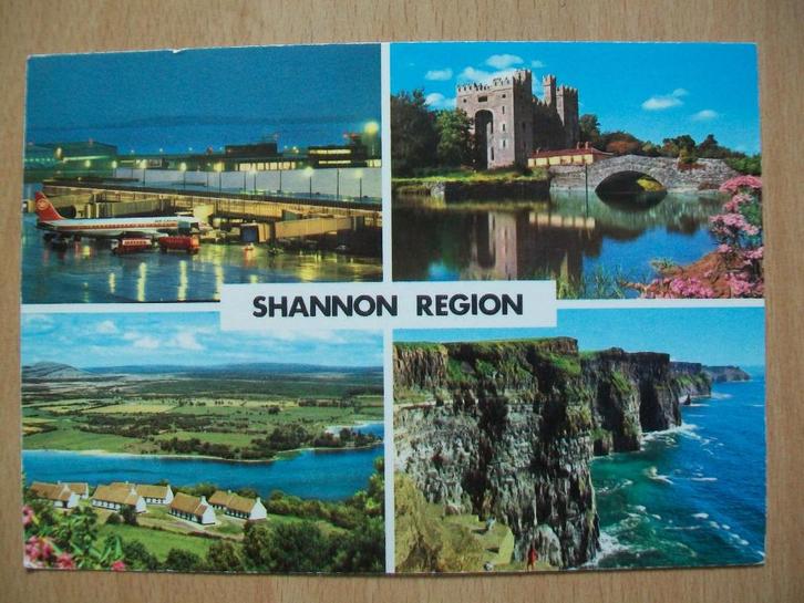 Ansichtkaart ansicht kaart postcard Shannon region Ierland, Verzamelen, Ansichtkaarten | Buitenland, Gelopen, Overig Europa, 1960 tot 1980