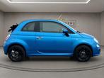 Fiat 500C 1.2 Sport 2014 BLAUW | Cabrio | Leder | Airco, Auto's, Voorwielaandrijving, Gebruikt, 4 cilinders, Cabriolet