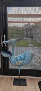 Handgemaakte Papieren Maché Vogel Decoratie, Tuin en Terras, Tuinbeelden, Ophalen, Gebruikt, Overige materialen, Dierenbeeld