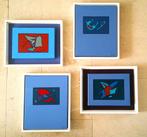 4 abstraherende werkjes van Louis Schutte (1932-2021), Antiek en Kunst, Ophalen of Verzenden