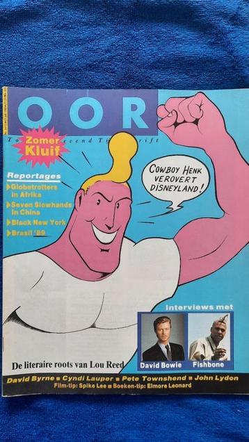 OOR 14-15 1989 David Bowie Fishbone Cyndi Lauper David Byrne beschikbaar voor biedingen