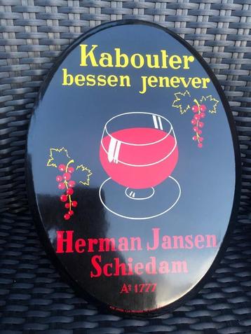 Origineel Glacoide KABOUTER bessen jenever bord. Rob Otten. beschikbaar voor biedingen