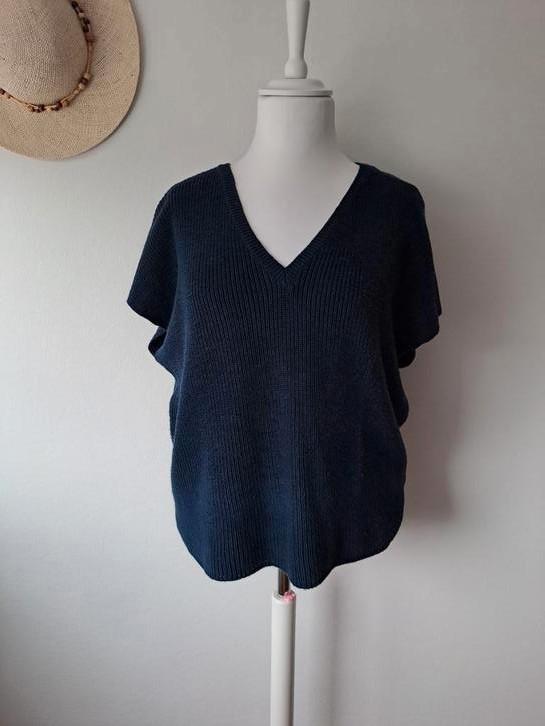 Donkerblauwe spencer van Je suis Aimée.  Maat xl/42/44., Kleding | Dames, Truien en Vesten, Zo goed als nieuw, Maat 42/44 (L)