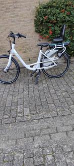 Stella Fiore Moederfiets met Kinderzitje - Goede Accu, Zo goed als nieuw, 51 tot 55 cm, 50 km per accu of meer, Ophalen